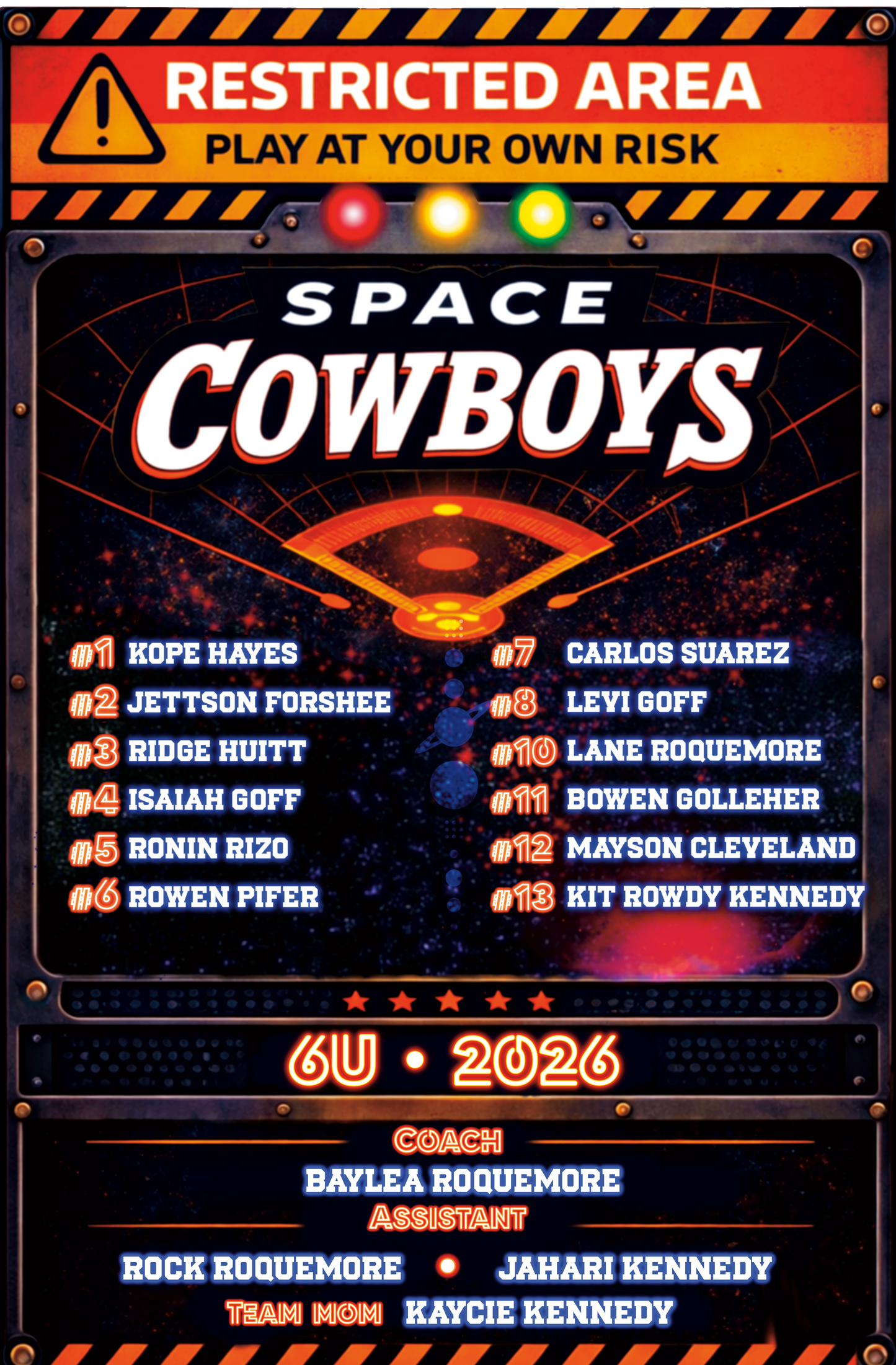 Space Cowboys 2026 Team Apparel